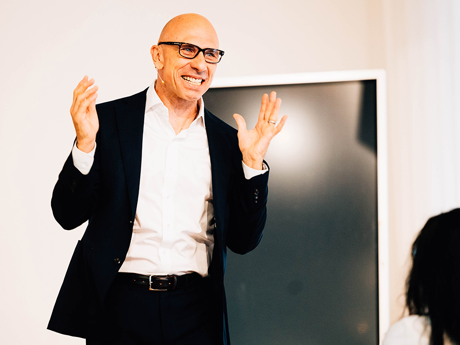 Jörg Löhr bei seiner Ausbildung zum Trainer und Speaker